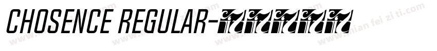 Chosence Regular字体转换